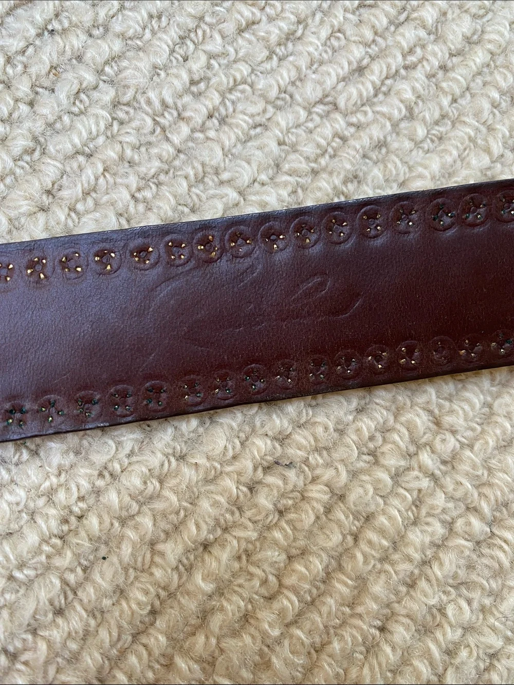 Jose Luis Gold Horse Hair Embellished Belt